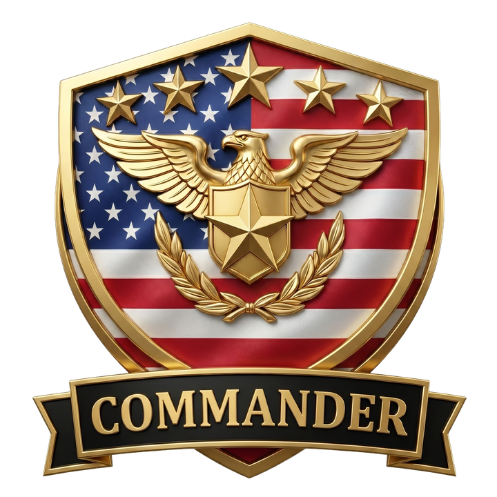 Commander tier badge