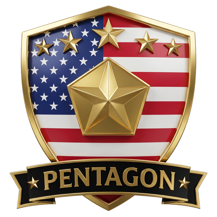 Pentagon tier badge